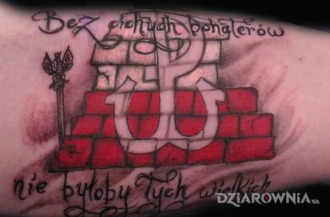 Tatuaż sama prawda - patriotyczne