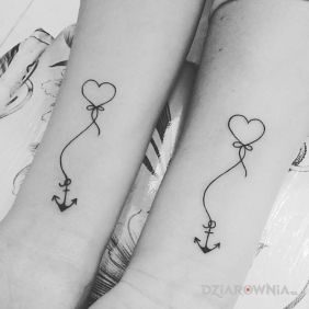 Serce z kotwica