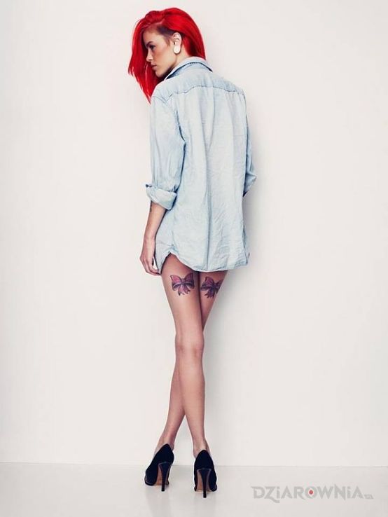 Tatuaż kokardki - seksowne