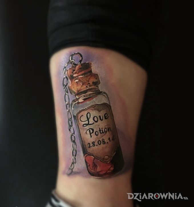 Tatuaż napój miłosny - 3D