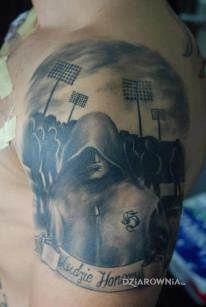 Tatuaż hooligans widzew ludzie honoru - postacie
