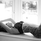 Duży tatuaż na boku