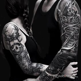 Rękaw u kobiety i faceta