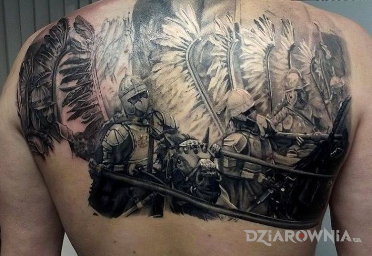 Tatuaż husaria - patriotyczne