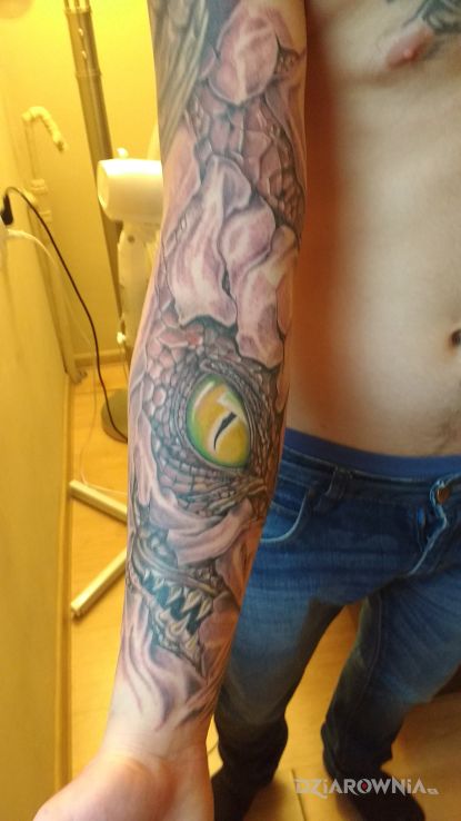 Tatuaż oczko - - demony