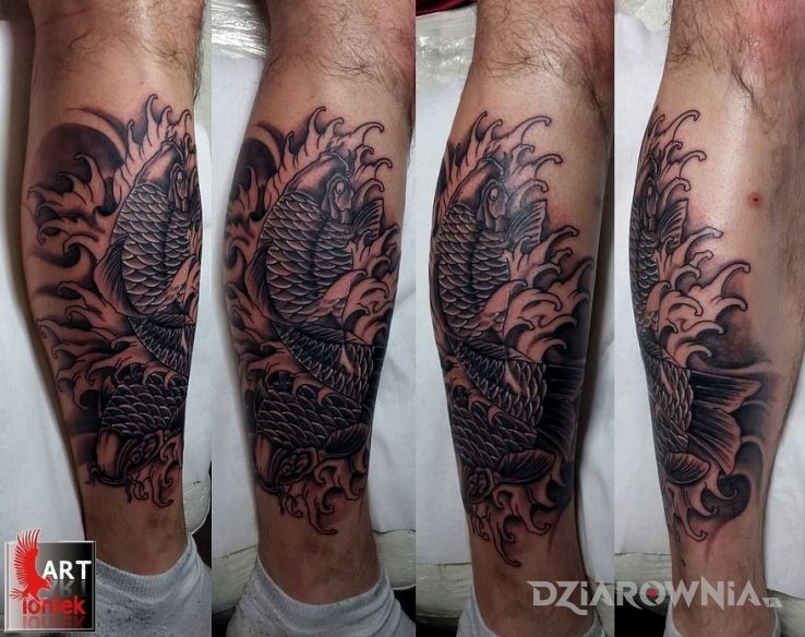 Tatuaż karpiki  - japońskie
