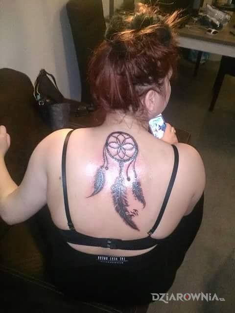 Tatuaż łapacz snów - indiańskie