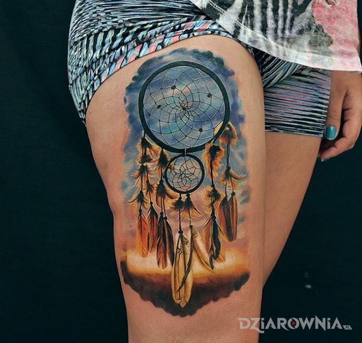 Tatuaż lapacz snow - realistyczne