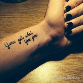 You get what you give