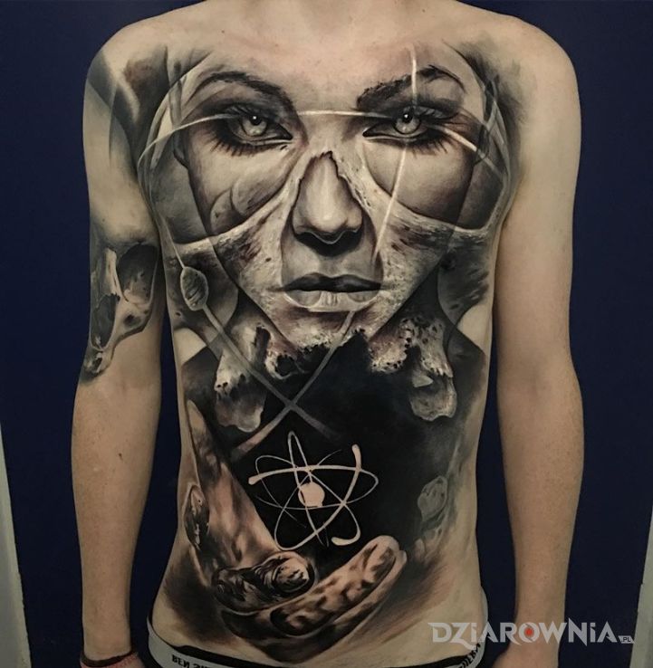 Tatuaż wielki tatuaż - 3D