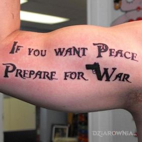 If you wan't peace prepare for war
