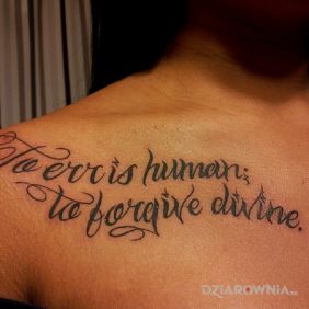 Ciężki do odczytania tatuaż