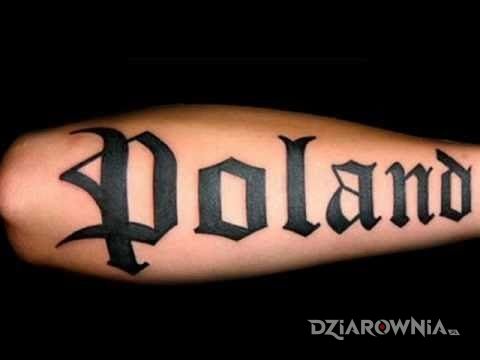 Tatuaż poland - napisy