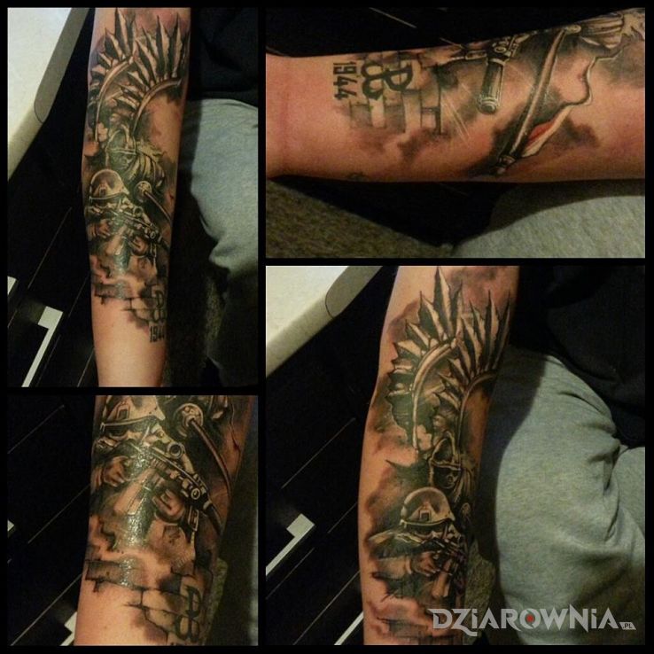 Tatuaż husaria wczoraj i dziś - patriotyczne