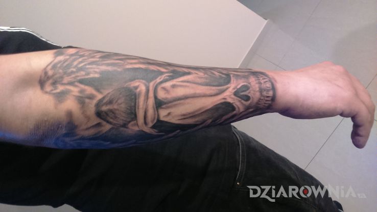 Tatuaż upadły aniołek - demony