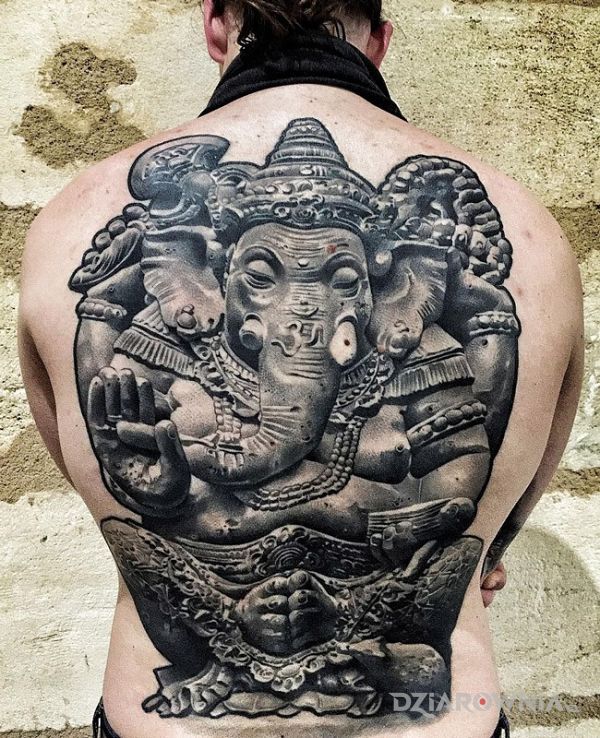 Tatuaż ganesha - religijne