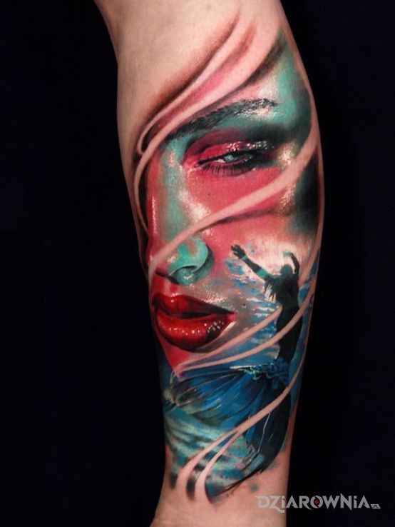 Tatuaż  na przedramieniu - 3D