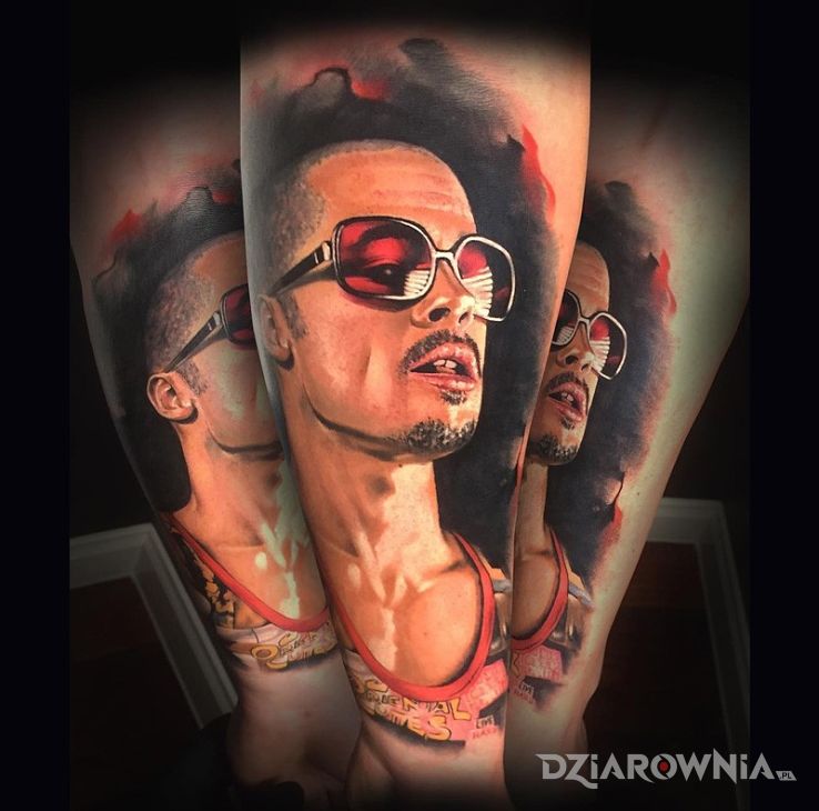 Tatuaż brad pitt - postacie