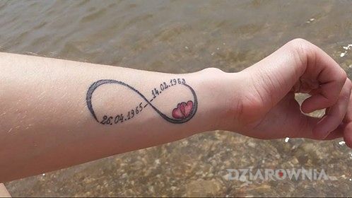 Tatuaż daty urodzin - napisy