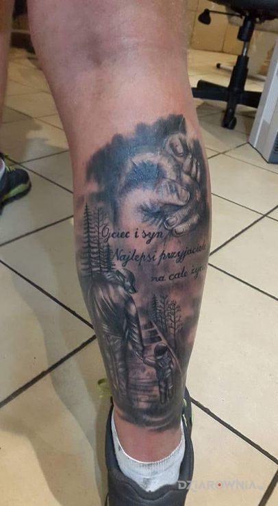 Tatuaż ojciec i syn - postacie