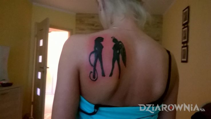 Tatuaż taka jestem - anioły