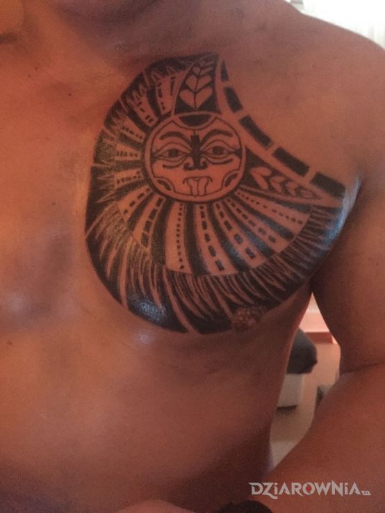 Tatuaż the rock - indiańskie