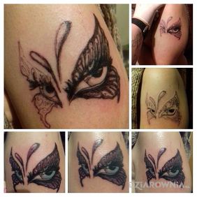 Maska,motyl, oczy