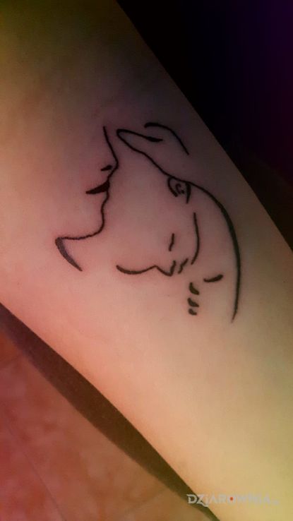 Tatuaż matka z maleństwem - miłosne