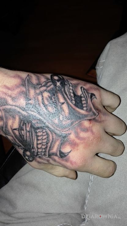 Tatuaż 2 maseczki - twarze