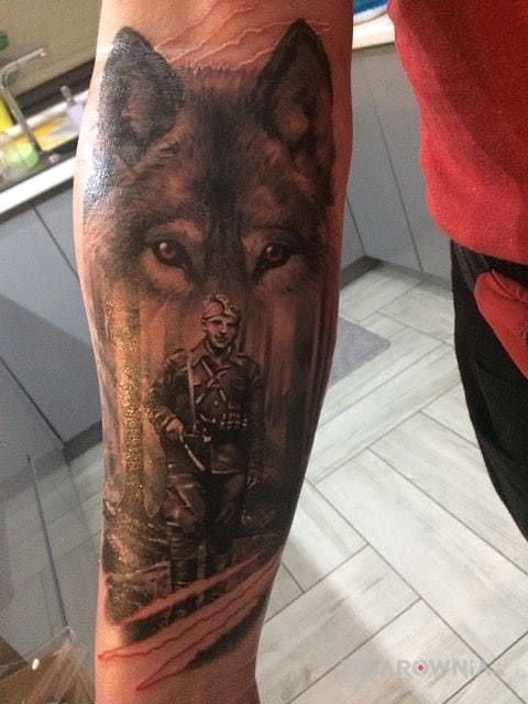 Tatuaż żołnierze wyklęci tarzan - patriotyczne