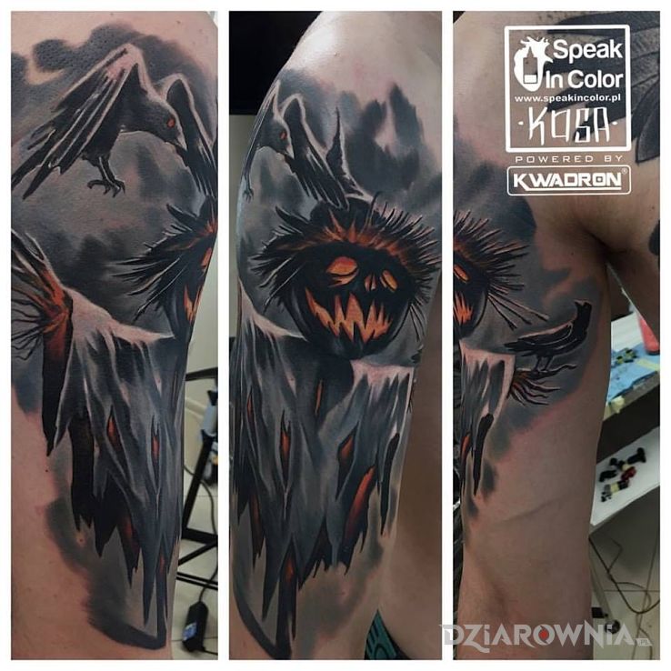 Tatuaż halloween - zwierzęta