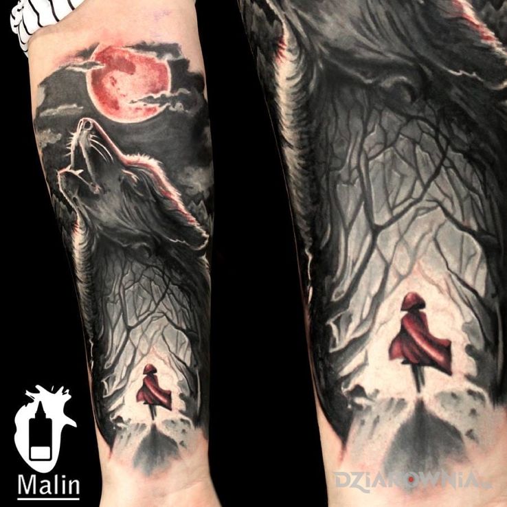 Tatuaż malin - zwierzęta