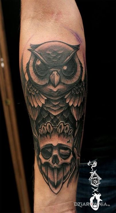 Tatuaż sówka - zwierzęta