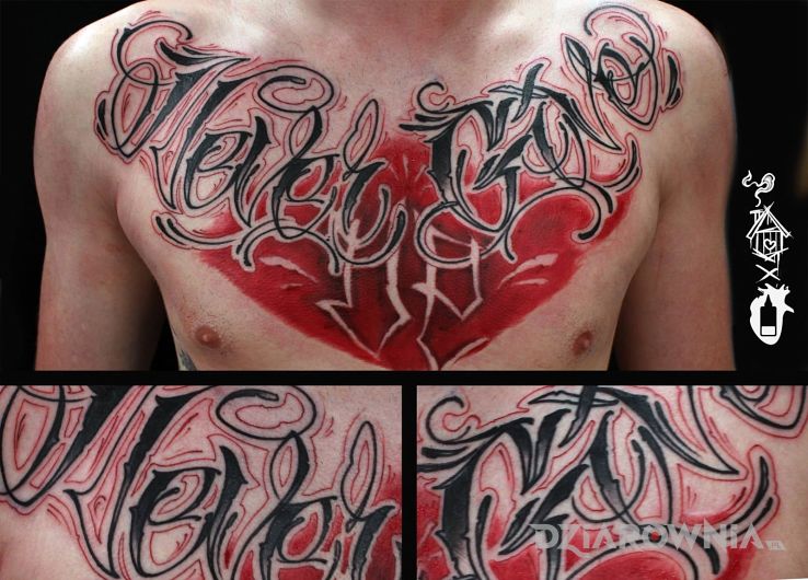 Tatuaż caligraphy - napisy