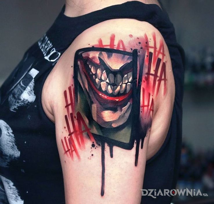 Tatuaż zabojczy zart - napisy