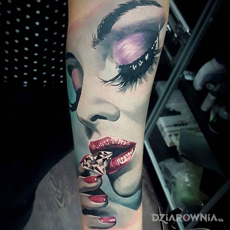 Tatuaż diamencik - 3D