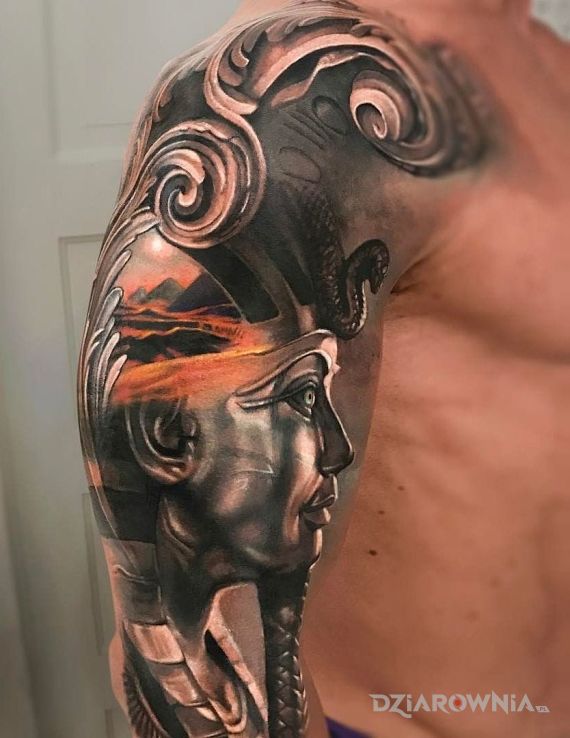 Tatuaż faraon - 3D