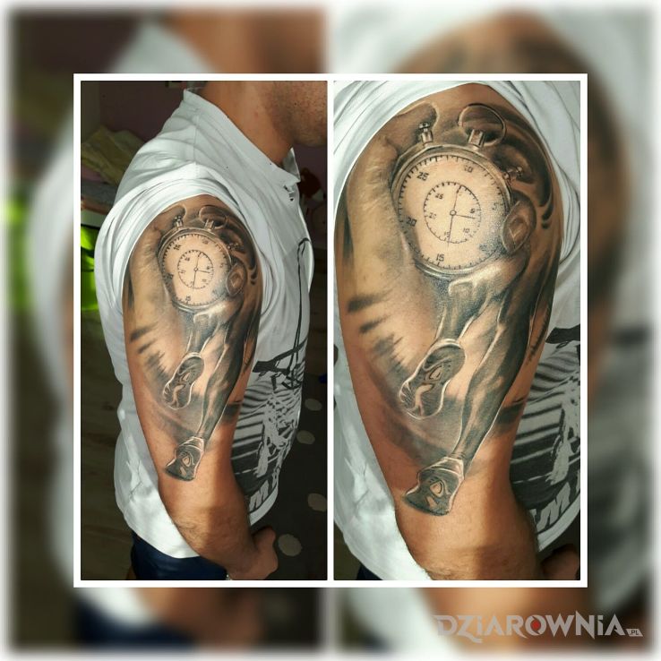 Tatuaż bieganie - 3D