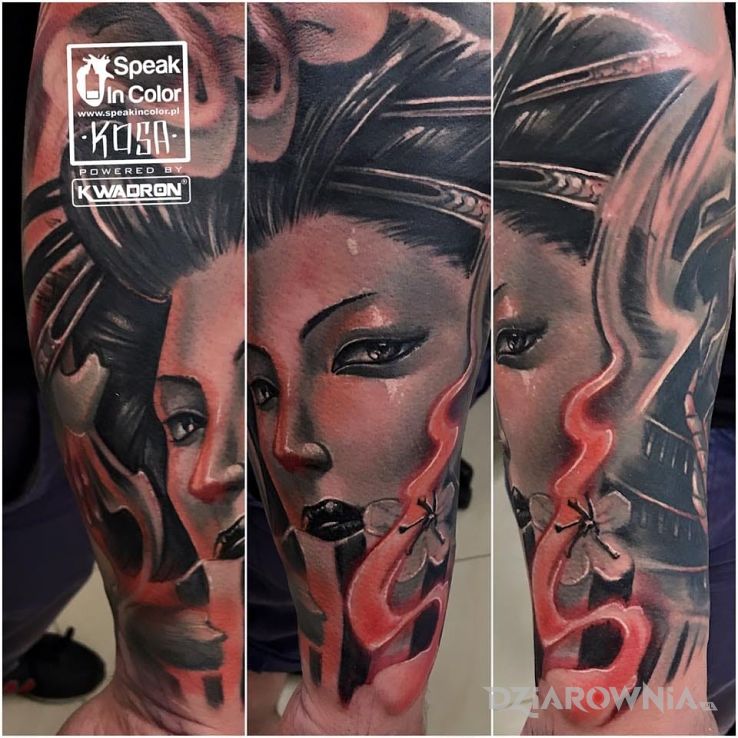 Tatuaż kosa japan - postacie