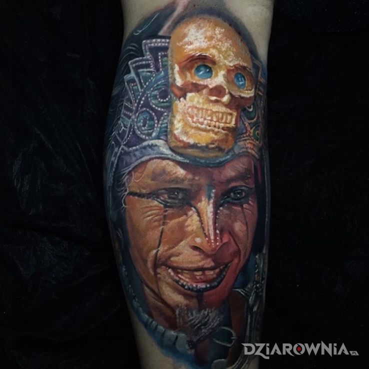 Tatuaż wojownik - 3D