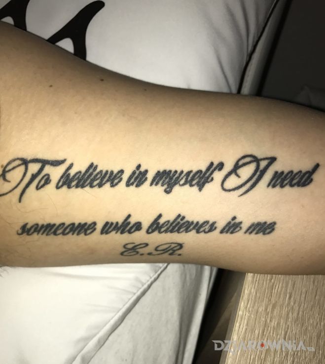 Tatuaż napis  - napisy