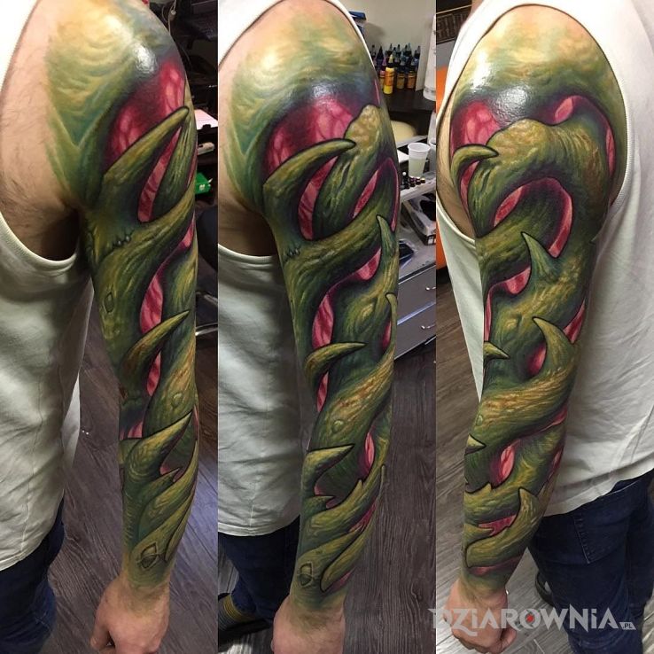 Tatuaż bioorganiczny rękaw - rękawy