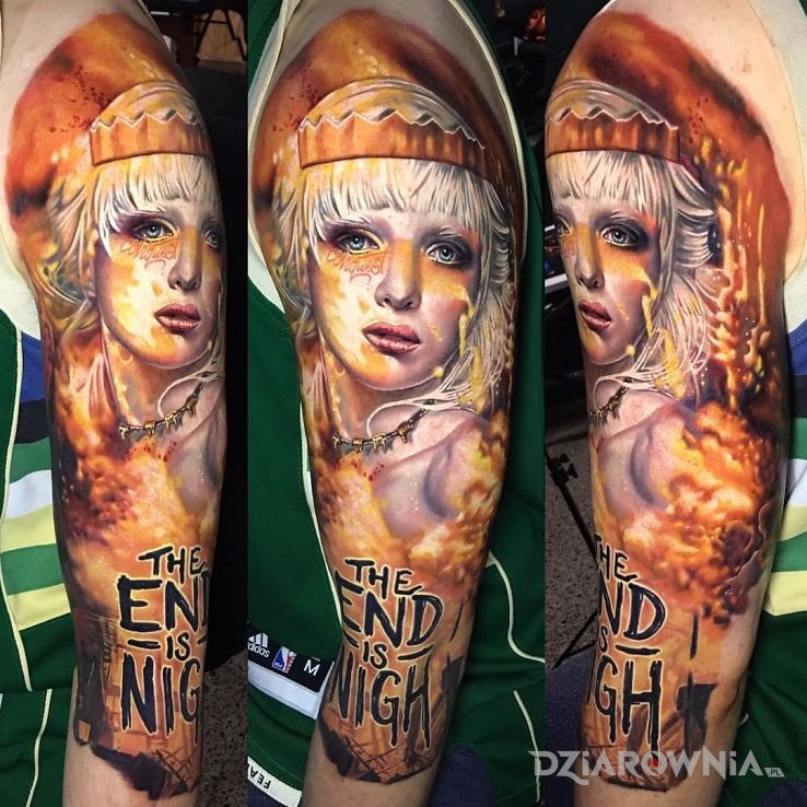 Tatuaż the end is nigh - 3D