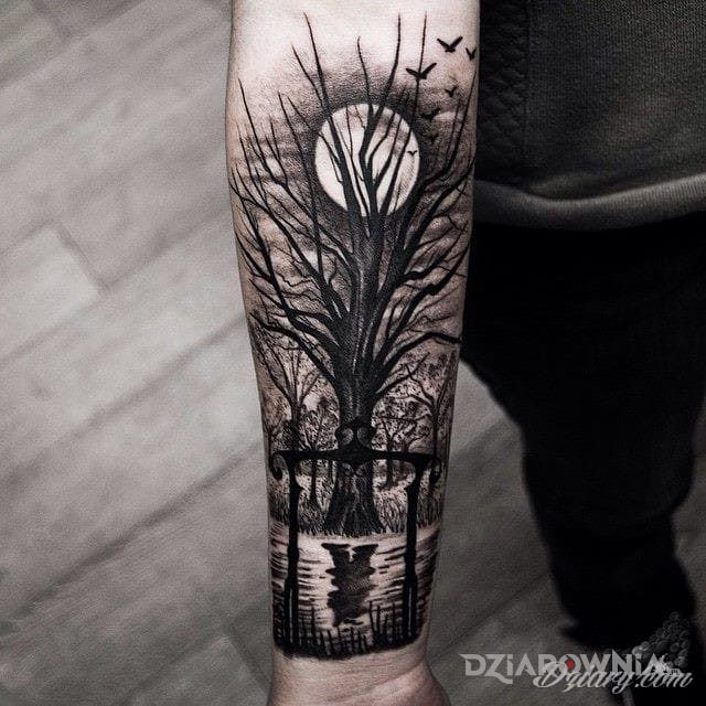 Tatuaż skonczyłem dzis tatułaż las - postacie