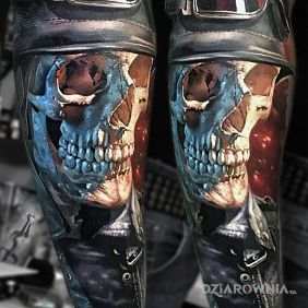 Szkieletor motocyklista 