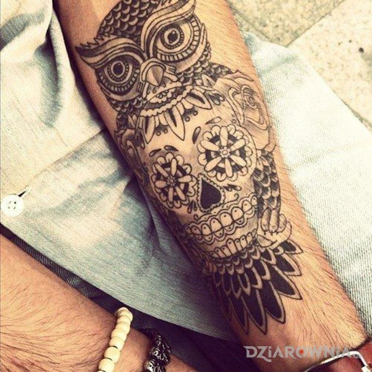 Tatuaż owl - zwierzęta