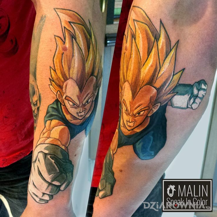 Tatuaż vegeta - postacie