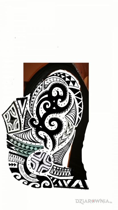 Tatuaż projekt covery trial - tribale