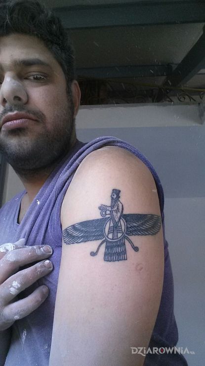 Tatuaż hinduski bóg wiatru - religijne