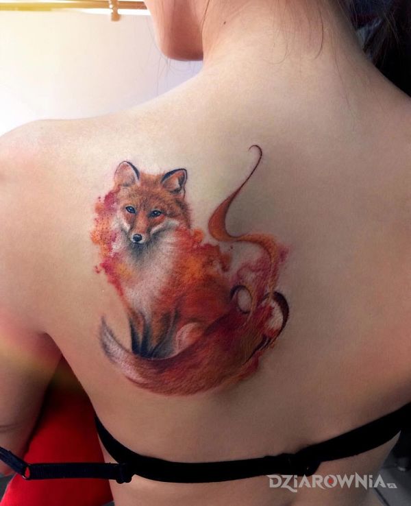 Tatuaż lisek - zwierzęta